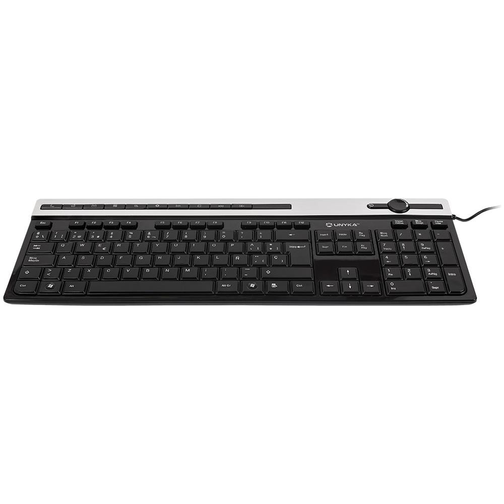 Tastiera Cablato 50534 (Layout QWERTY) Colore Nero, Argento - Foto 2