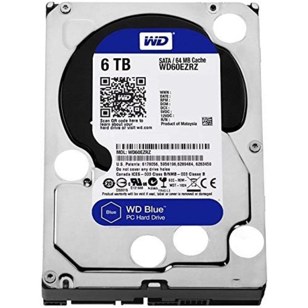 Hard Disk Interno WD Blue 6 TB 3.5" Interfaccia Sata III 6 Gb / s 5400 RPM Buffer 64 MB - Foto 2
