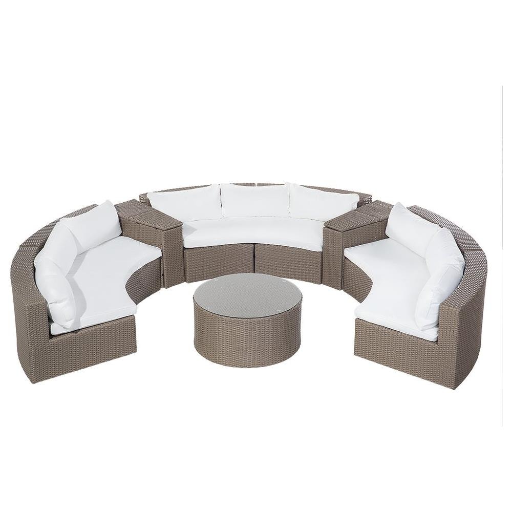 Set Da Giardino In Rattan Marrone Severo - Foto 1