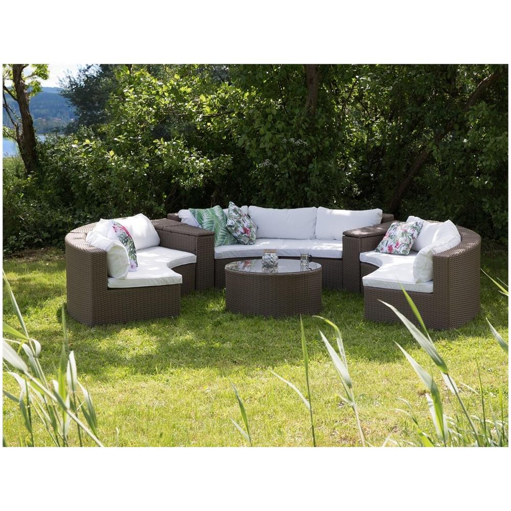Set Da Giardino In Rattan Marrone Severo - Foto 2