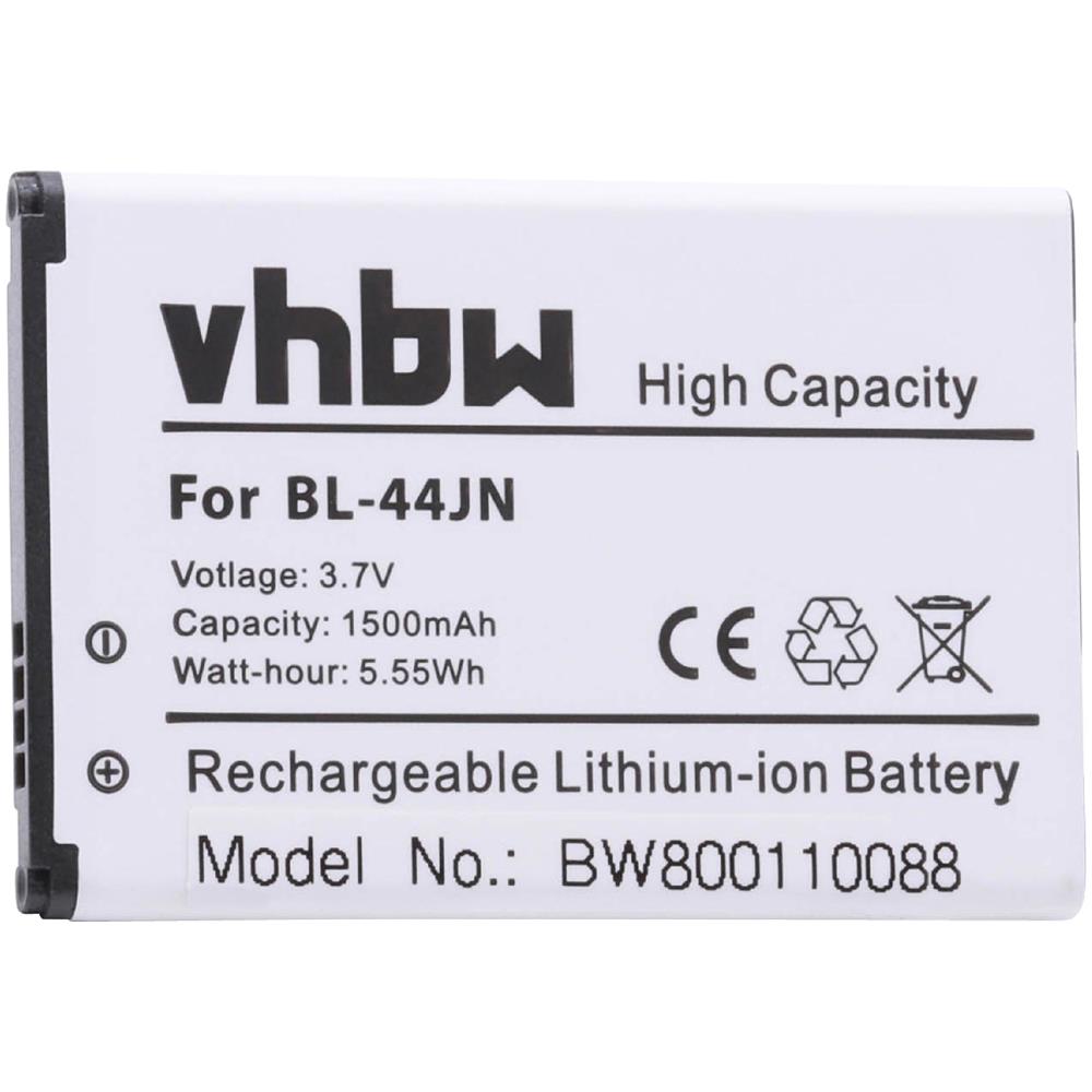 Li-ion Batteria 1500mah (3.7v) Per Cellulari E Smartphone Lg Marquee, Ms840, Ntl15g3p4, Ntl55cpwp, P690 Sostituisce Bl-44jn, 1icp5/44/65. - Foto 1