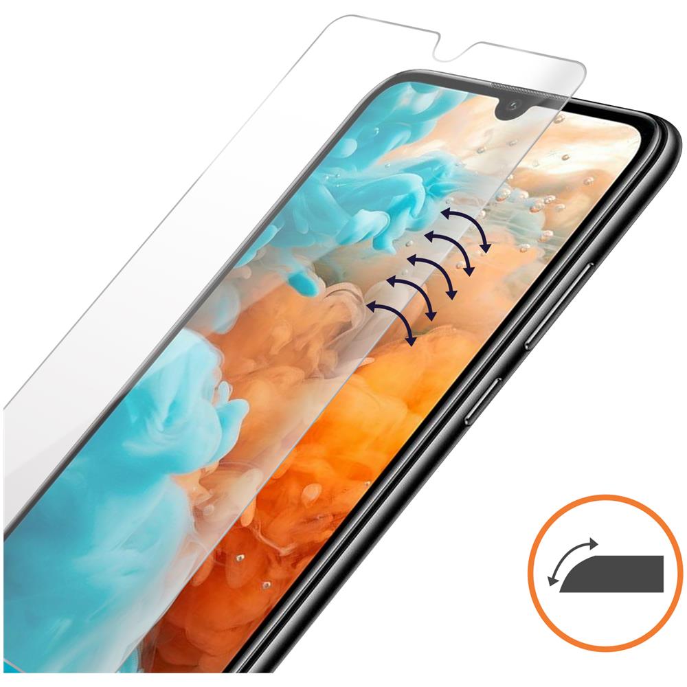 Pellicola Huawei Y6 2019 Protezione Vetro 9h Anti Rottura Trasparente Qdos - Foto 2