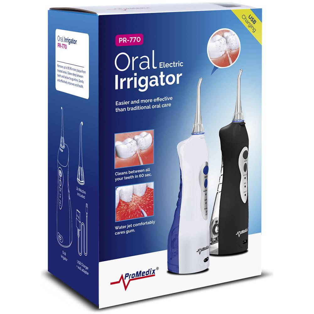 Idropulsore Dentale PR-770 a Batteria Ricaricabile Capacità 0.16 Litri 2 Testine Colore Bianco - Foto 3