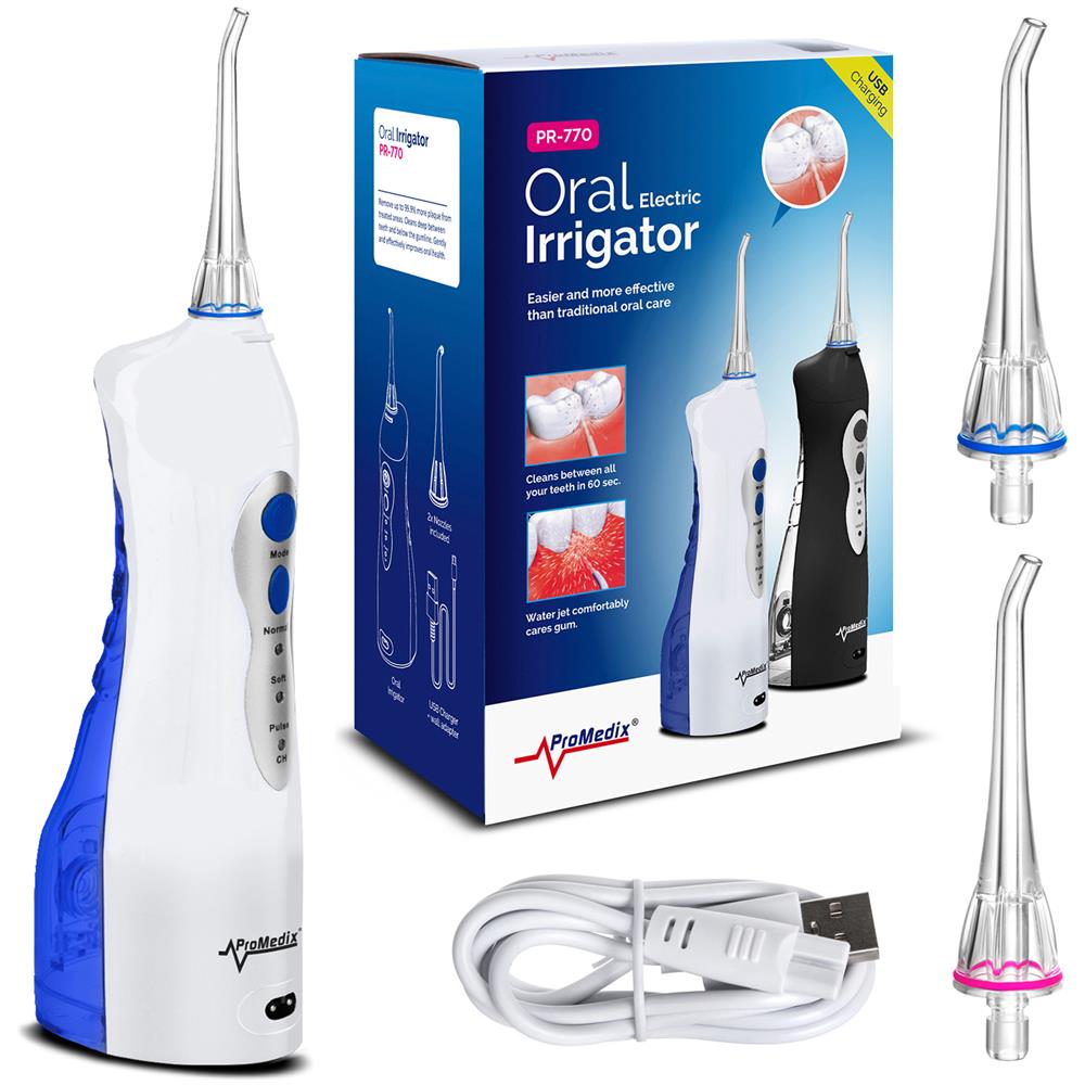 Idropulsore Dentale PR-770 a Batteria Ricaricabile Capacità 0.16 Litri 2 Testine Colore Bianco - Foto 2