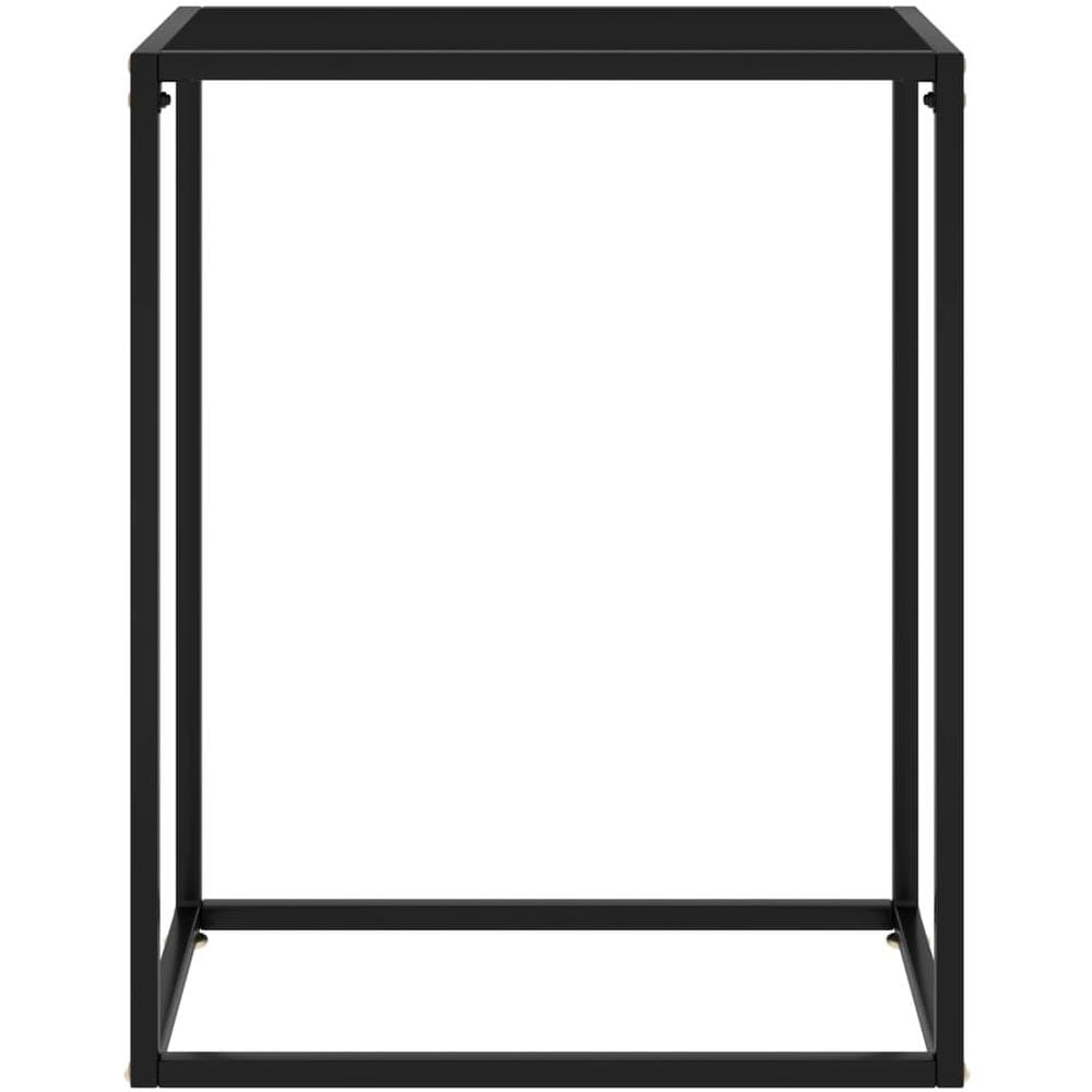 Tavolo Consolle Nero 60x35x75 Cm In Vetro Temperato - Foto 2