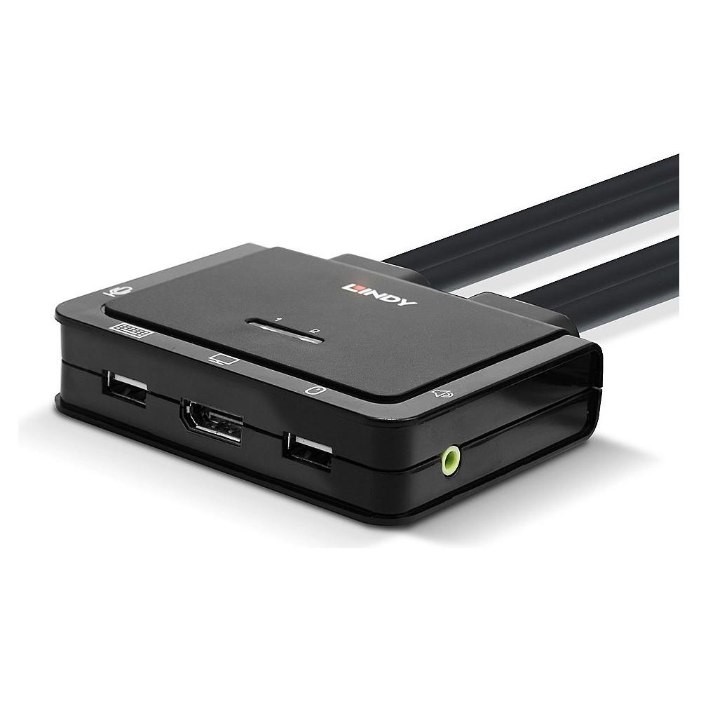 Switch KVM per Tastiera / Video / Mouse con Porte USB / HDMI Colore Nero - Foto 2