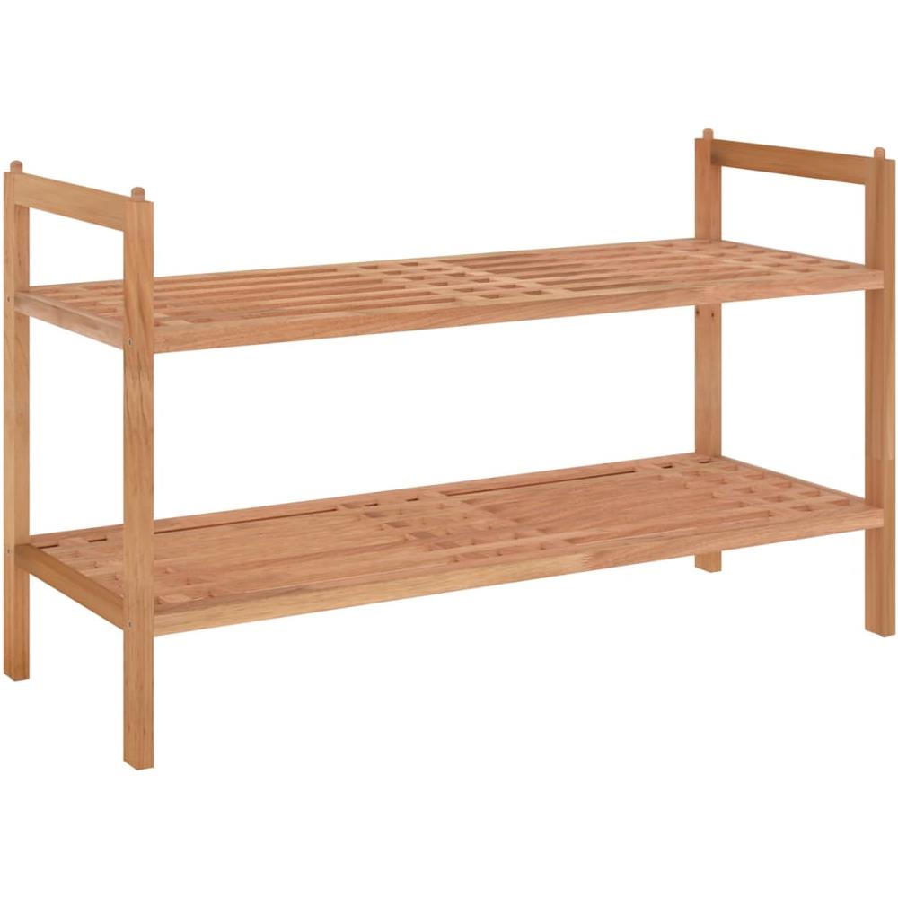 Scarpiera 69x27x41 Cm In Legno Massello Di Noce - Foto 2