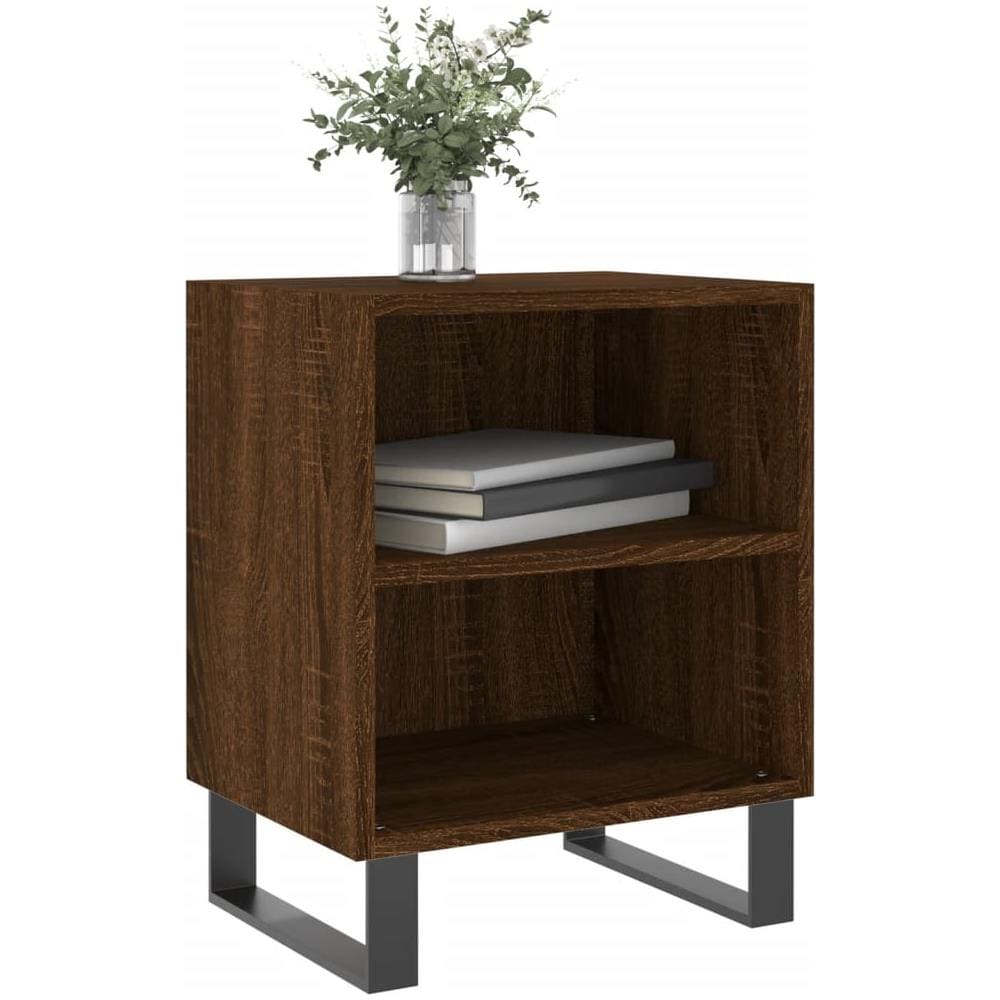 Comodini Rovere Marrone 2 Pz 40x30x50 Cm In Legno Multistrato - Foto 2