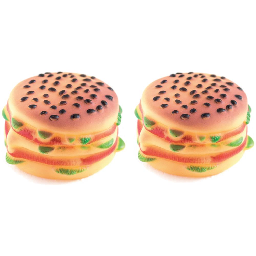 Set 2 Pezzi Gioco Pet Modello Food Hamburger Resistente Per Animali Domestici - Foto 1