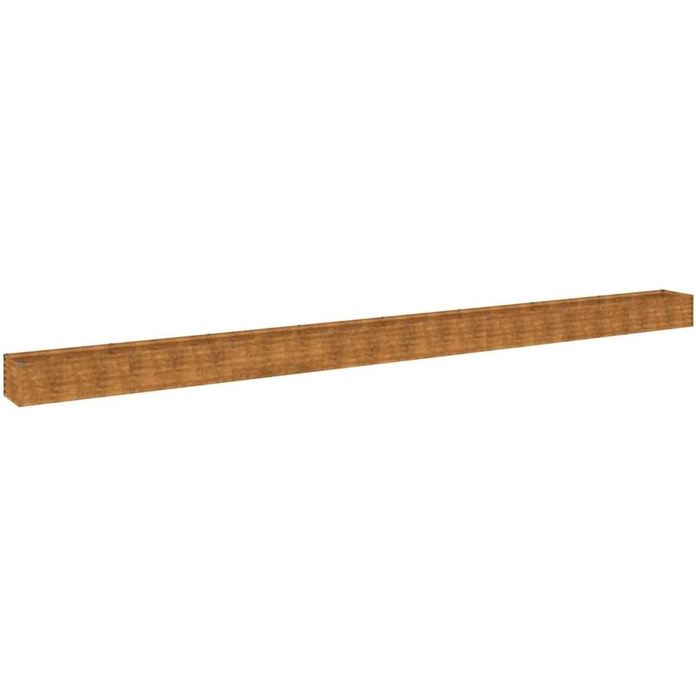 Fioriera Rialzata Da Giardino 770x50x36 Cm In Acciaio Corten - Foto 2