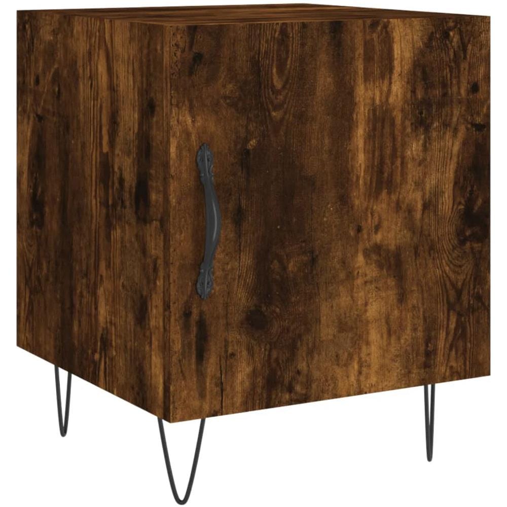 Comodino Rovere Fumo 40x40x50 Cm In Legno Multistrato - Foto 2
