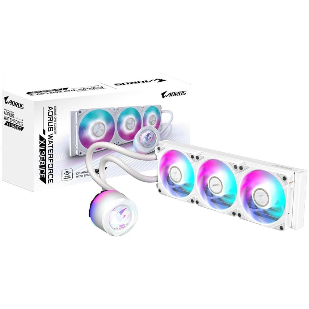 Dissipatore a Liquido Aorus Waterforcex Ii 360i per Socket LGA 1200 (Socket H5), LGA 1700, Socket AM4, Presa di corrente AM5, Socket TR4, sTRX5 - Foto 1