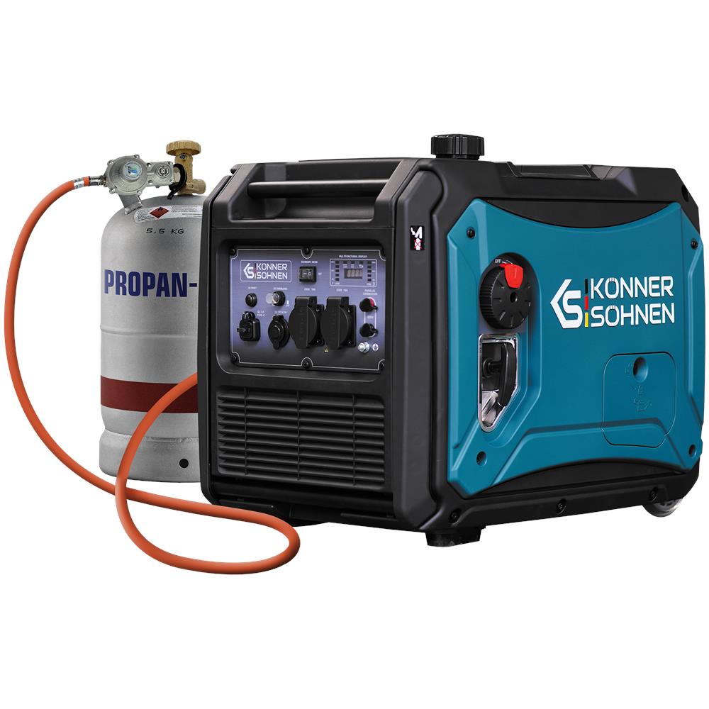 Generatore inverter a GPL /Benzina KS 4000iEG S Tensione, V 230 Potenza massima, kW 4.0** - Foto 1