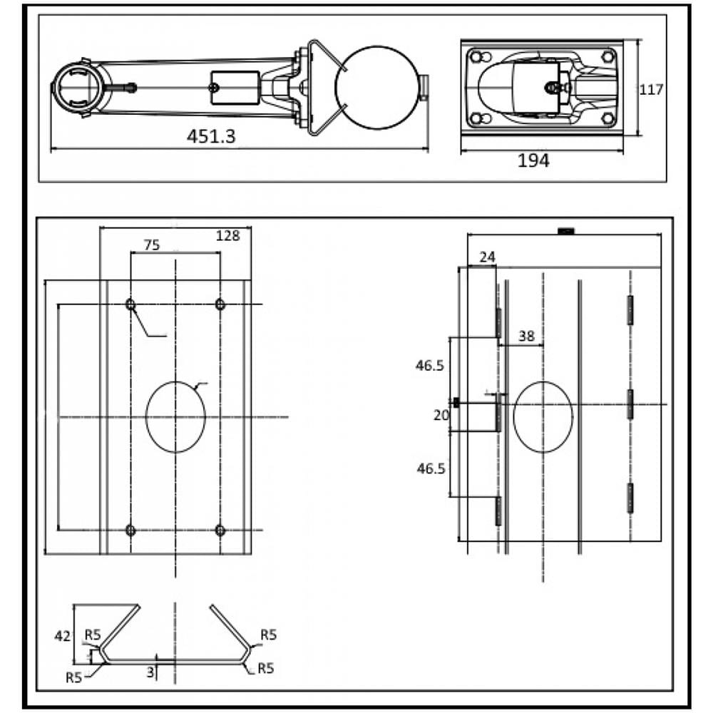 Staffa da Palo per Telecamera DS-1602ZJ - Foto 2