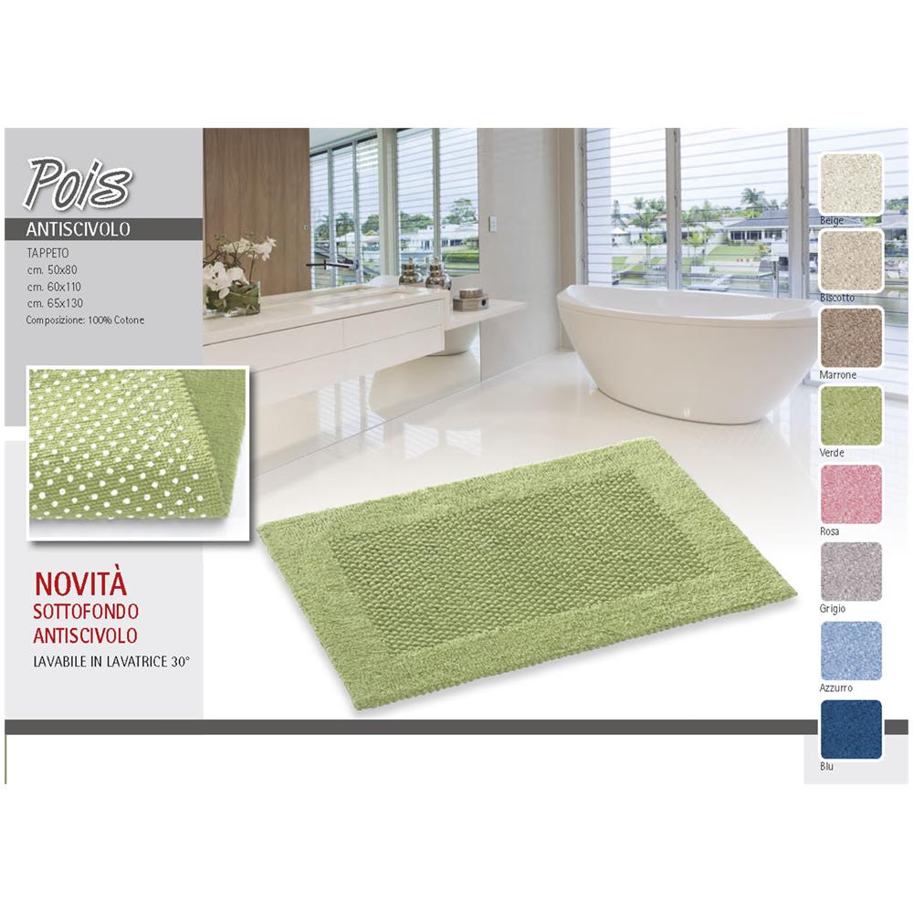 Biancheria Web Tappeto Da Bagno Disegno Pois 50x80 Marrone Eprice