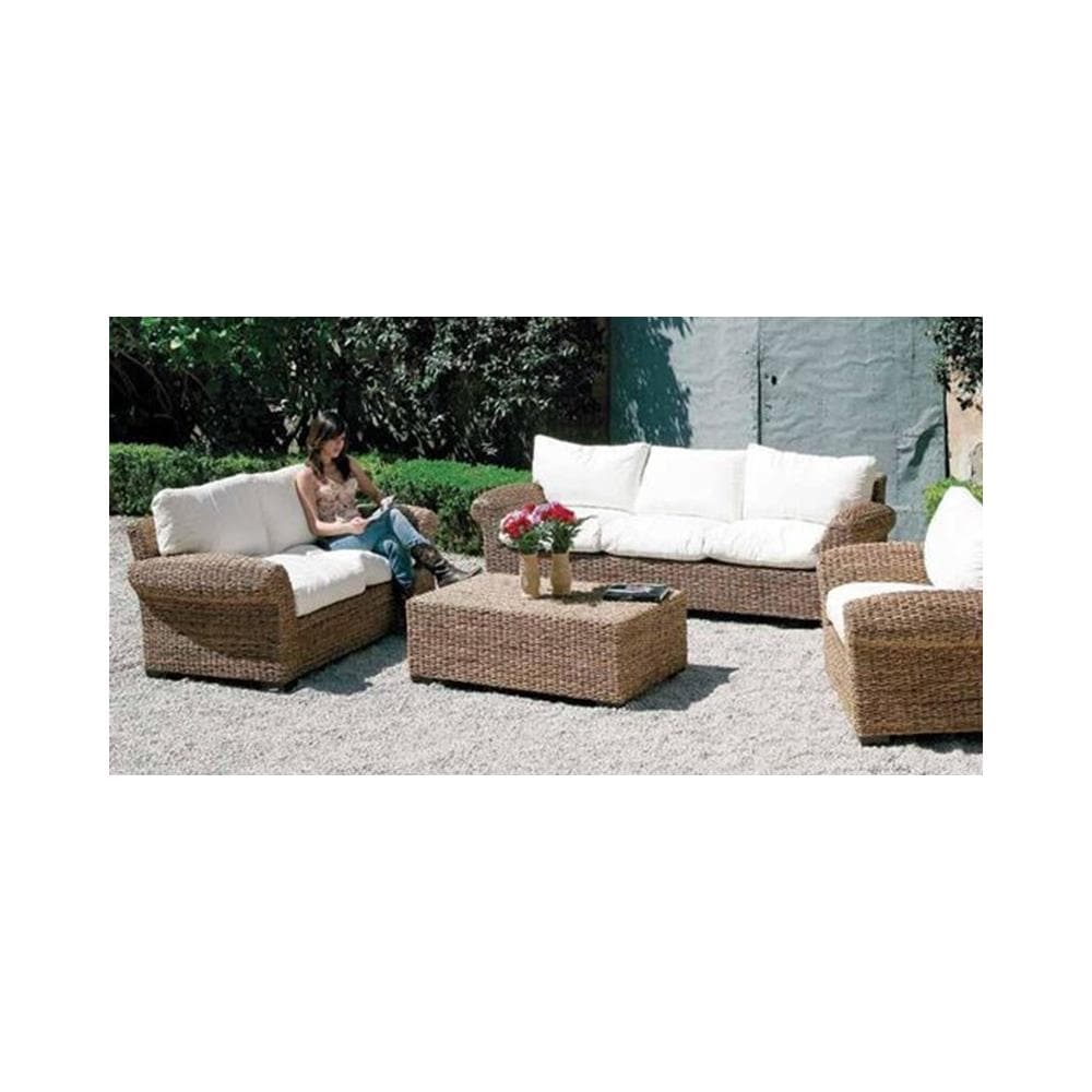 Tavolino da giardino - Linea Salotto Componibile Luna in Abaca  - Foto 2