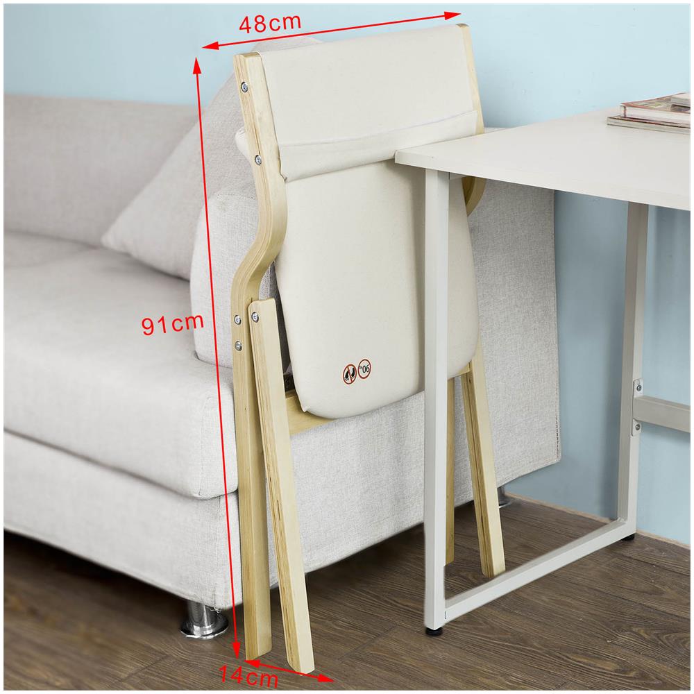 Sedia Pieghevole, stil Sedia, sedia Da Scrivania, in Betulla, beige, Fst40-w - Foto 8