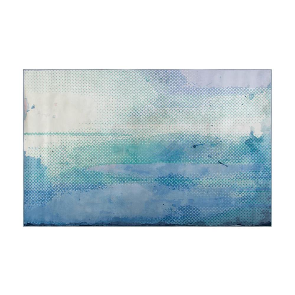 Tappeto Blu / verde 140 X 200 Cm Susuz - Foto 7