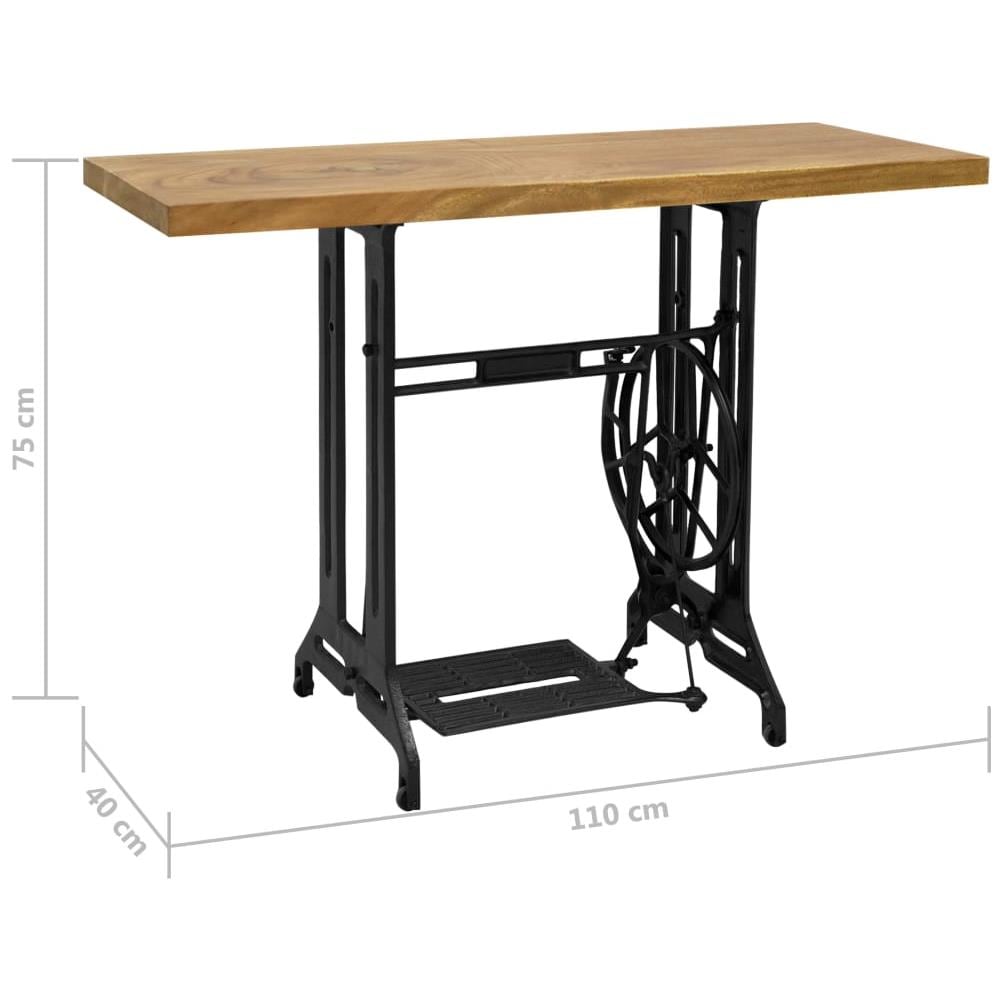 Tavolo Consolle Stile Macchina Da Cucire 110x40x75 Cm - Foto 5