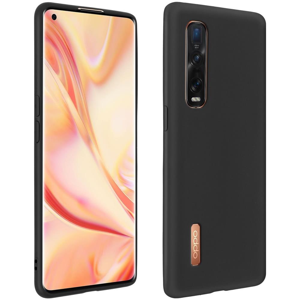 Cover Oppo Find X2 Pro Protezione Silicone Morbido Antishock Nero - Foto 1
