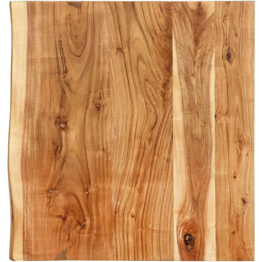 Piano per Lavabo Bagno in Massello di Acacia 58x55x3,8 cm - Foto 1