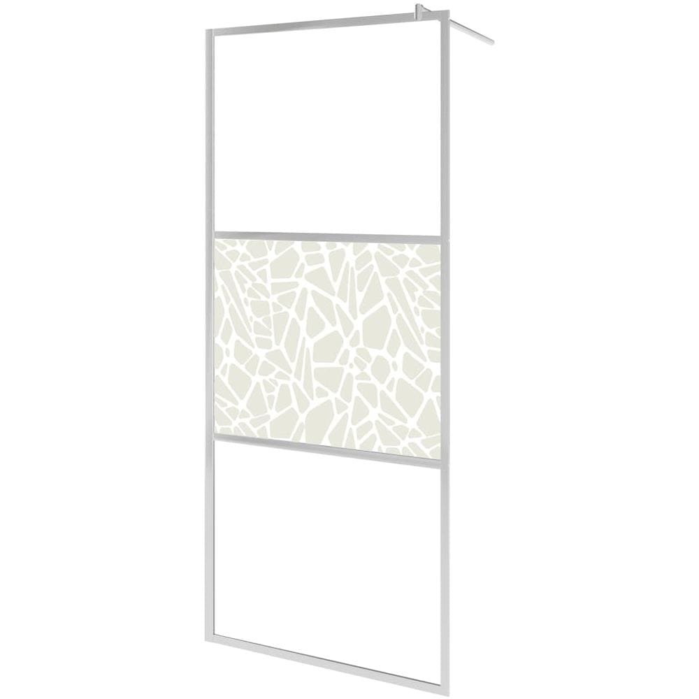 Parete Per Doccia Walk-in In Vetro Esg Design Pietra 80x195 Cm - Foto 2