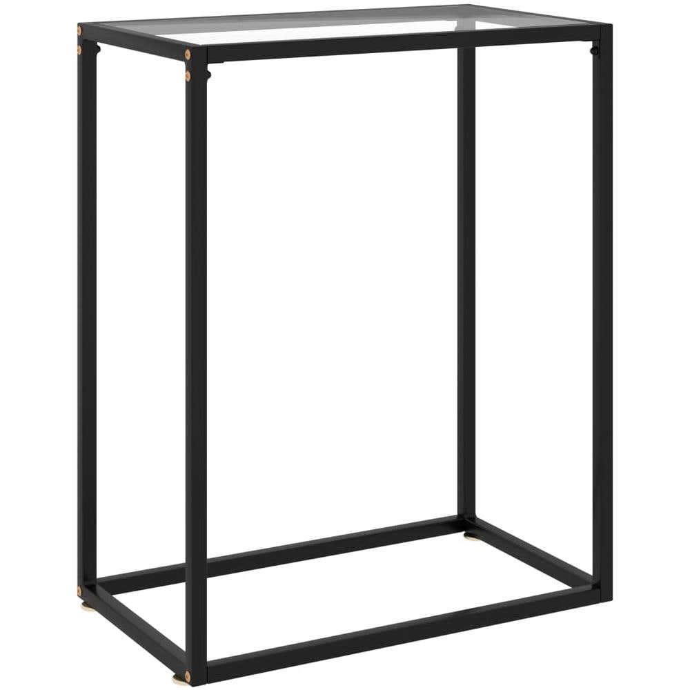 Tavolo Consolle Trasparente 60x35x75 Cm In Vetro Temperato - Foto 1