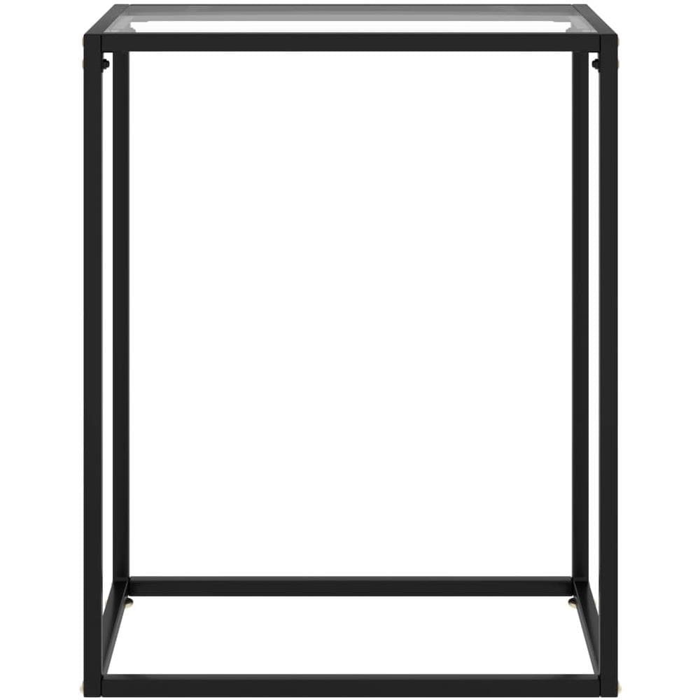Tavolo Consolle Trasparente 60x35x75 Cm In Vetro Temperato - Foto 2