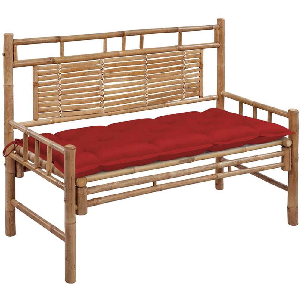 Panca Da Giardino Con Cuscino 120 Cm In Bambù - Foto 2