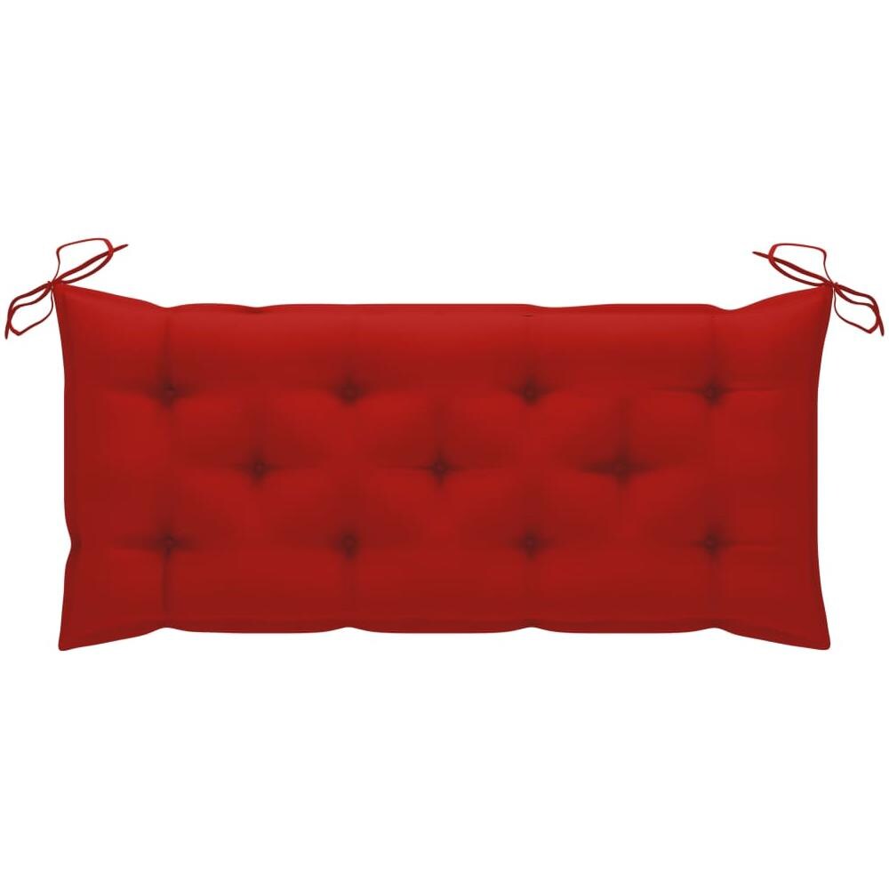 Panca Da Giardino Con Cuscino 120 Cm In Bambù - Foto 8