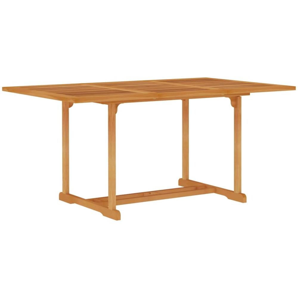 Set da Pranzo da Giardino 5 pz con Cuscini in Legno di Teak - Foto 3