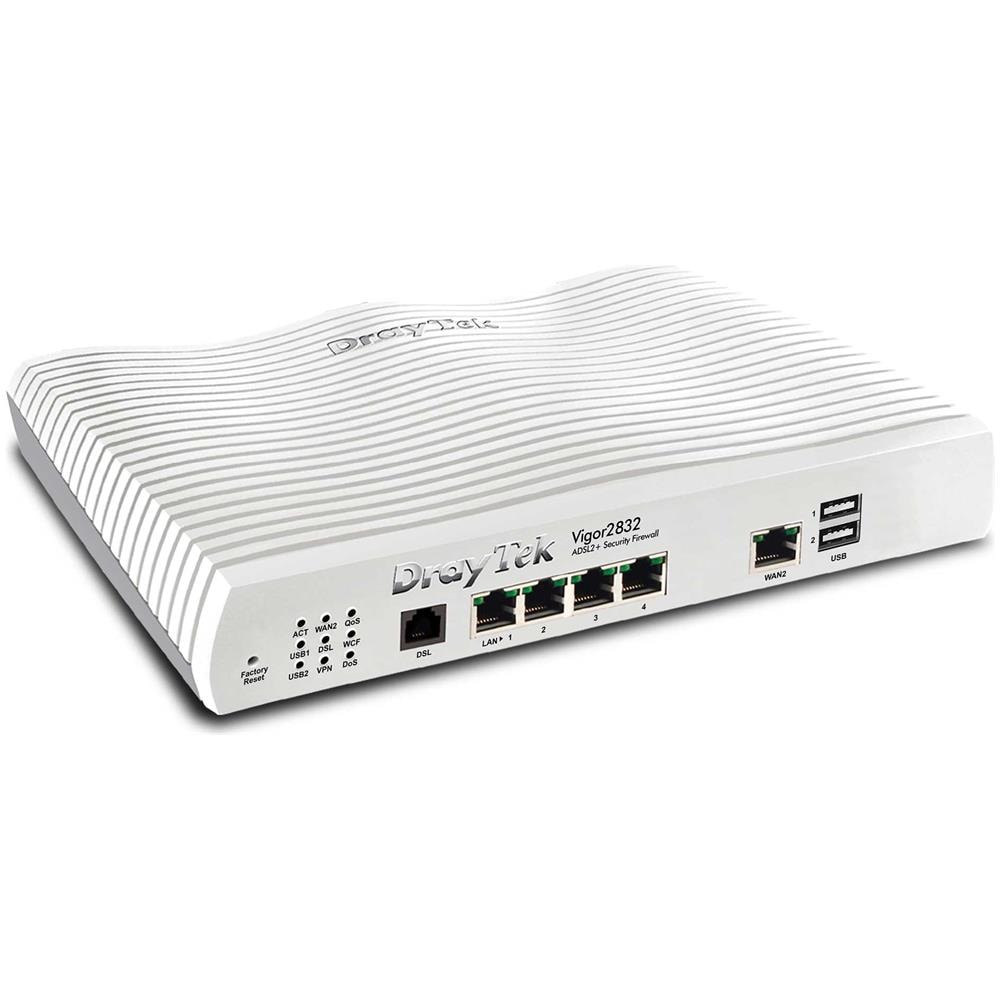 Vigor 2832 Collegamento ethernet LAN ADSL2+ Bianco router cablato - Foto 1