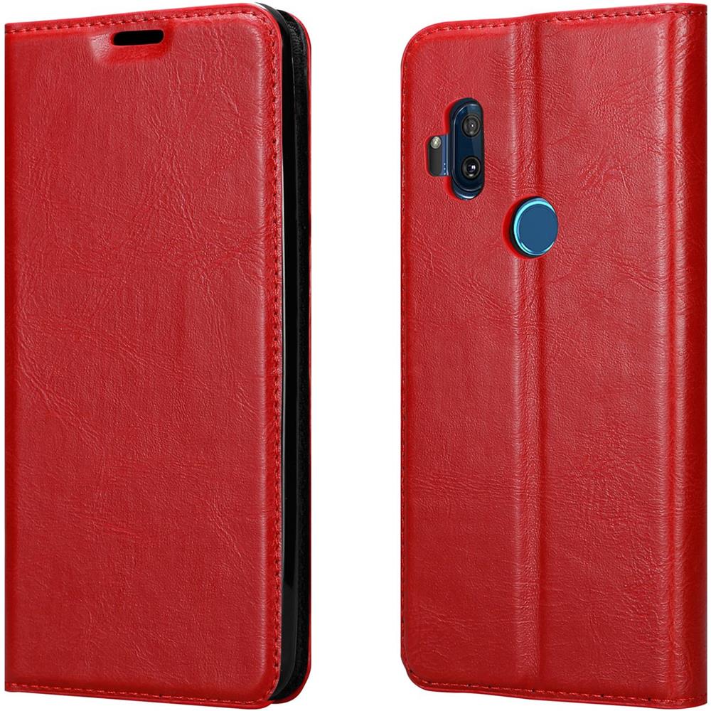 Custodia Compatibile Con Motorola One Hyper In Rosso Mela - Coperchio Protettiva Con Chiusura Magnetica, Funzione Stand E Tasca Per Le Carte - Foto 8