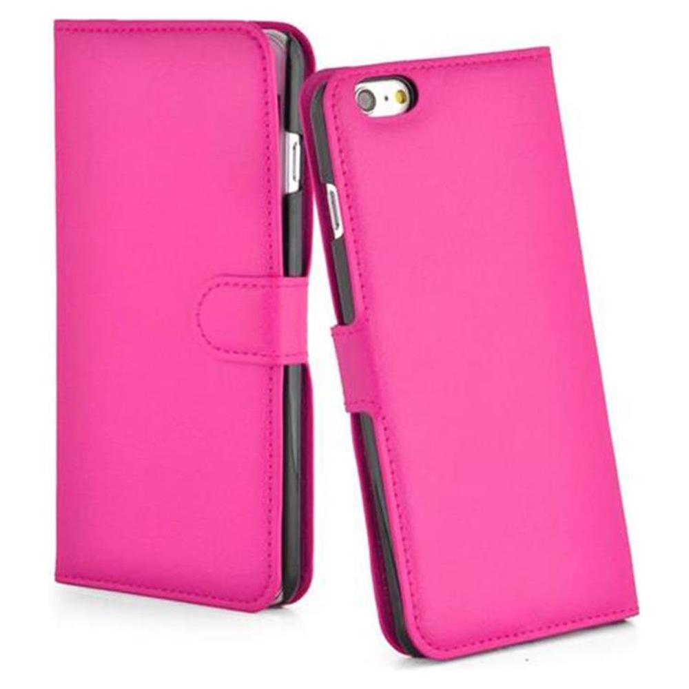 Cadorabo Custodia Compatibile Con Apple Iphone 6 Plus In Rosa Vivo - Coperchio Protettiva Con Chiusura Magnetica, Funzione Stand E Tasca Per Le Carte - Foto 6