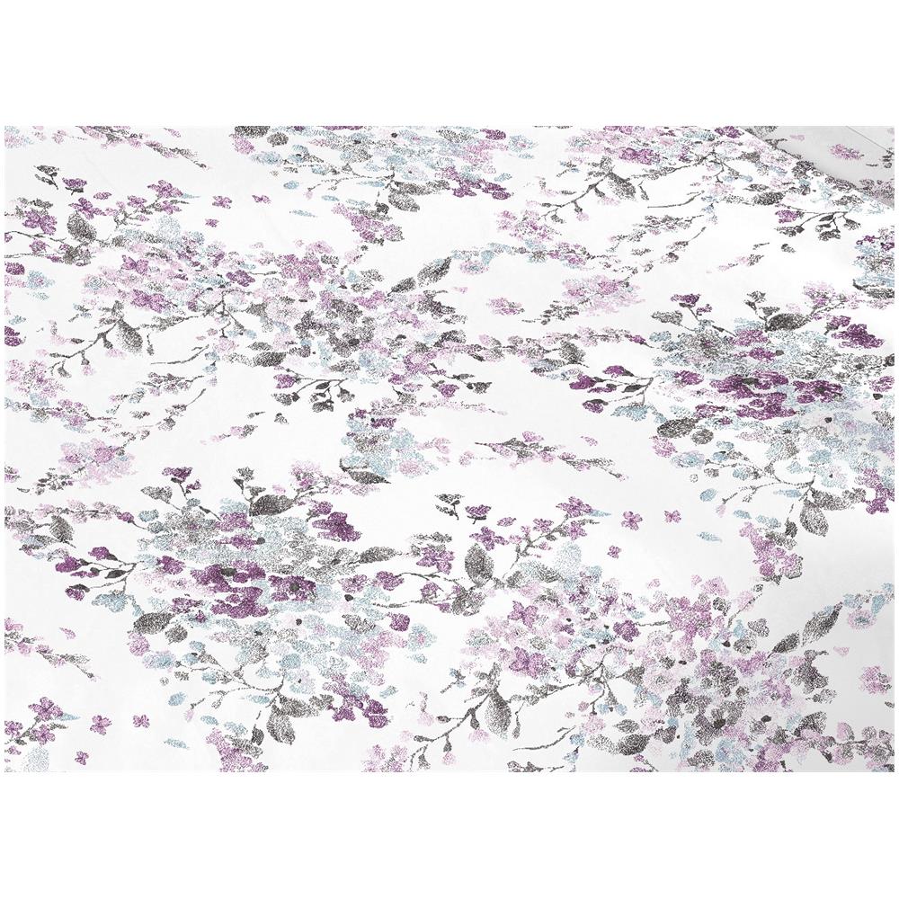 Copriletto Piquet Primavera Estate 100% Cotone Disegno Acquarello Piazza E Mezza Acquarello - Foto 5