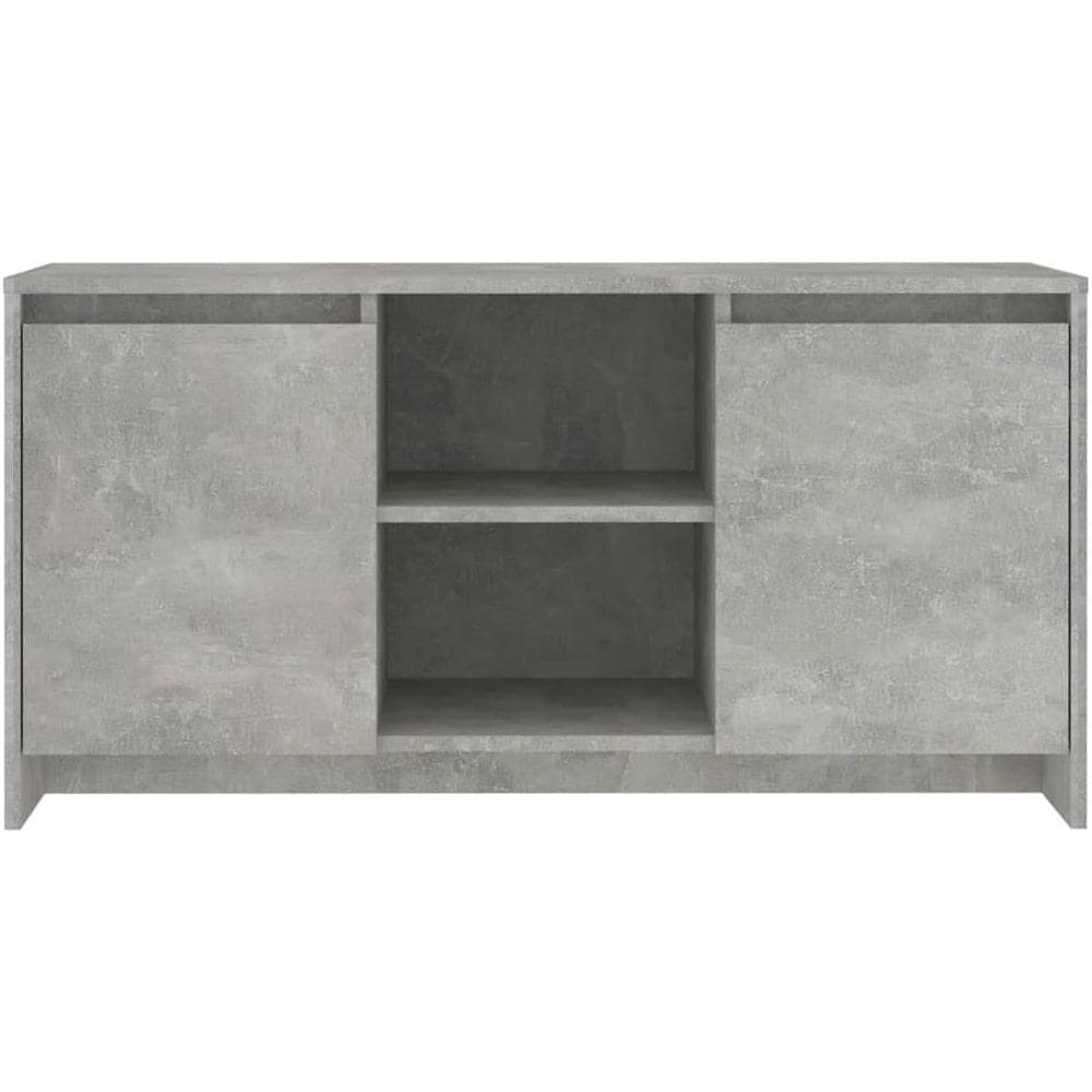 Mobile Porta TV Grigio Cemento 102x37,5x52,5 cm in Truciolato - Foto 8