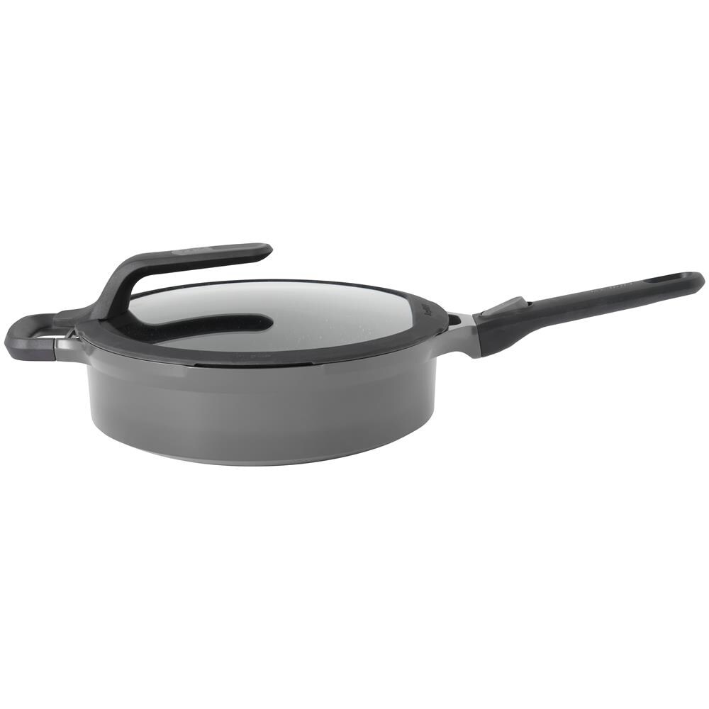 Tegame Con Coperchio 28 Cm Grigio - Gem - Foto 1