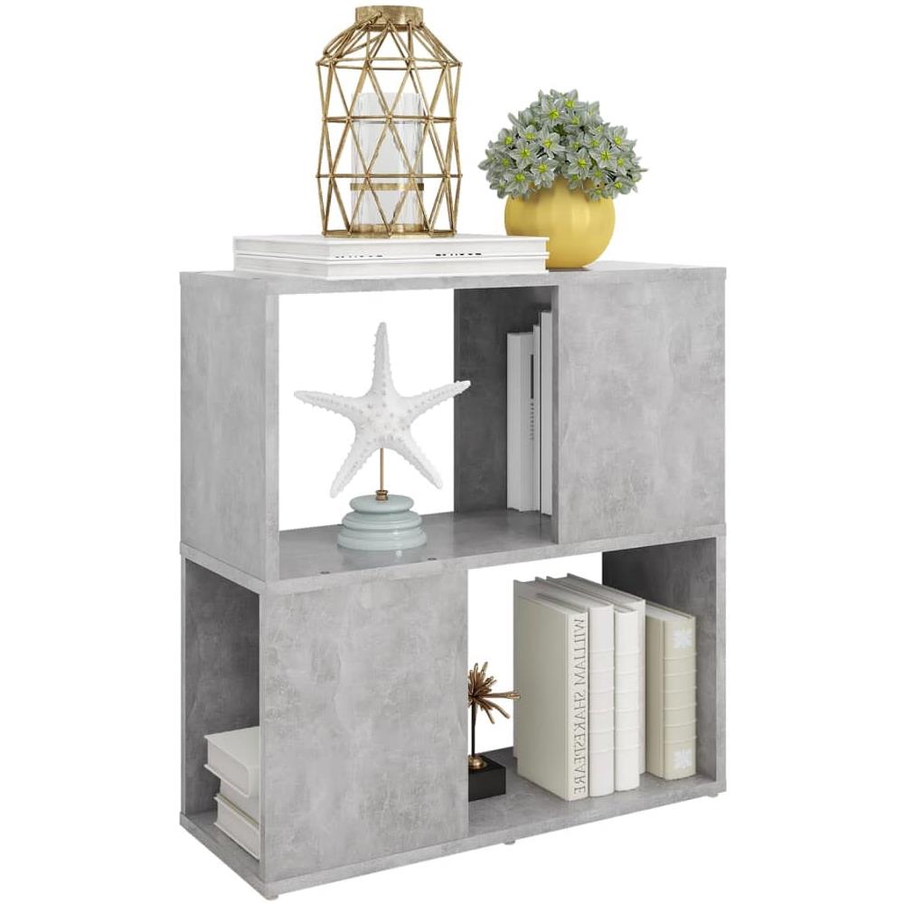 Libreria Grigio Cemento 60x24x63 Cm In Truciolato - Foto 3