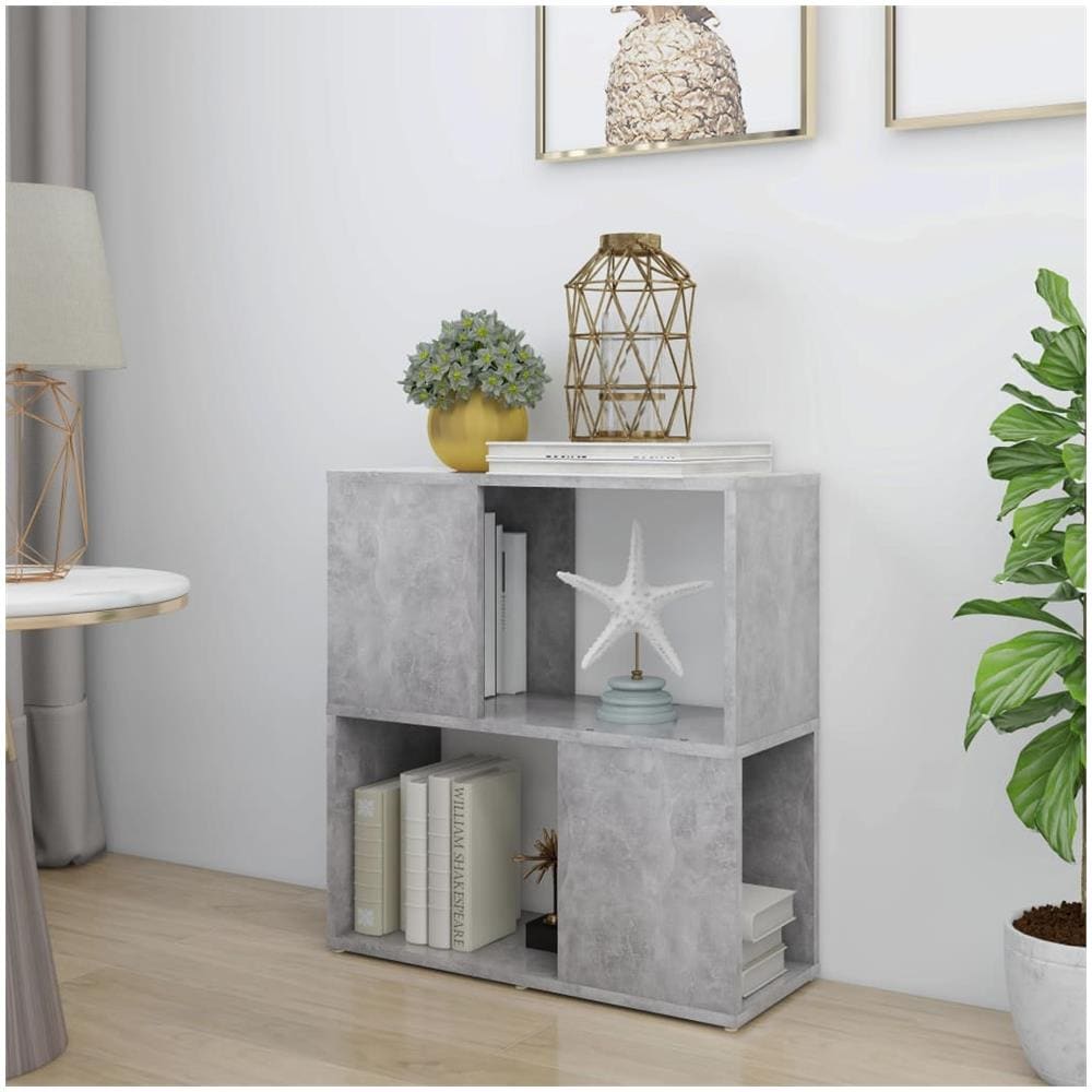 Libreria Grigio Cemento 60x24x63 Cm In Truciolato - Foto 1