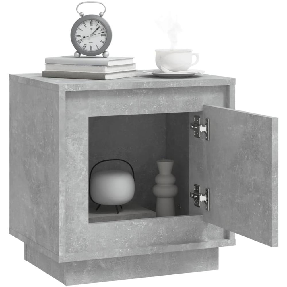Comodini 2 Pz Grigio Cemento 44x35x45 Cm In Legno Multistrato - Foto 10