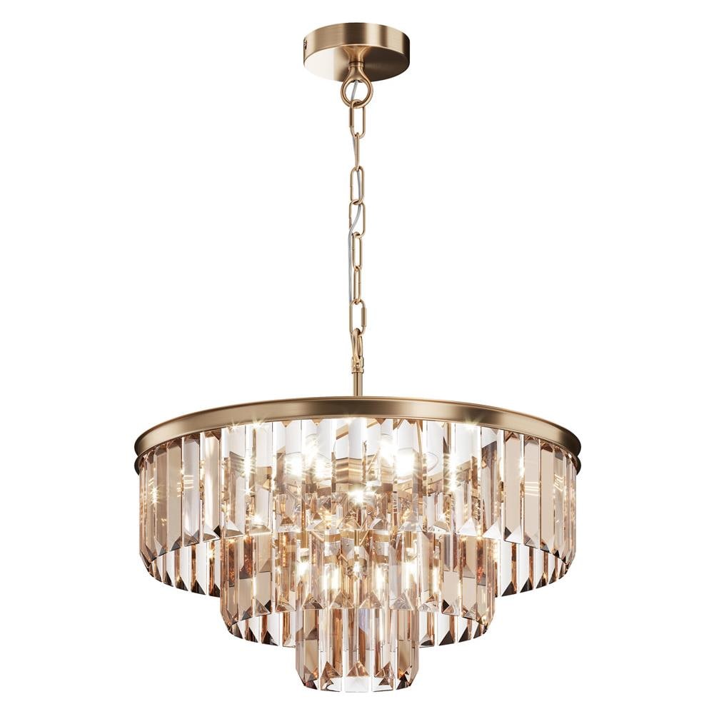 Lampadario Contemporaneo Revero Metallo Oro 7 Luci - Foto 1