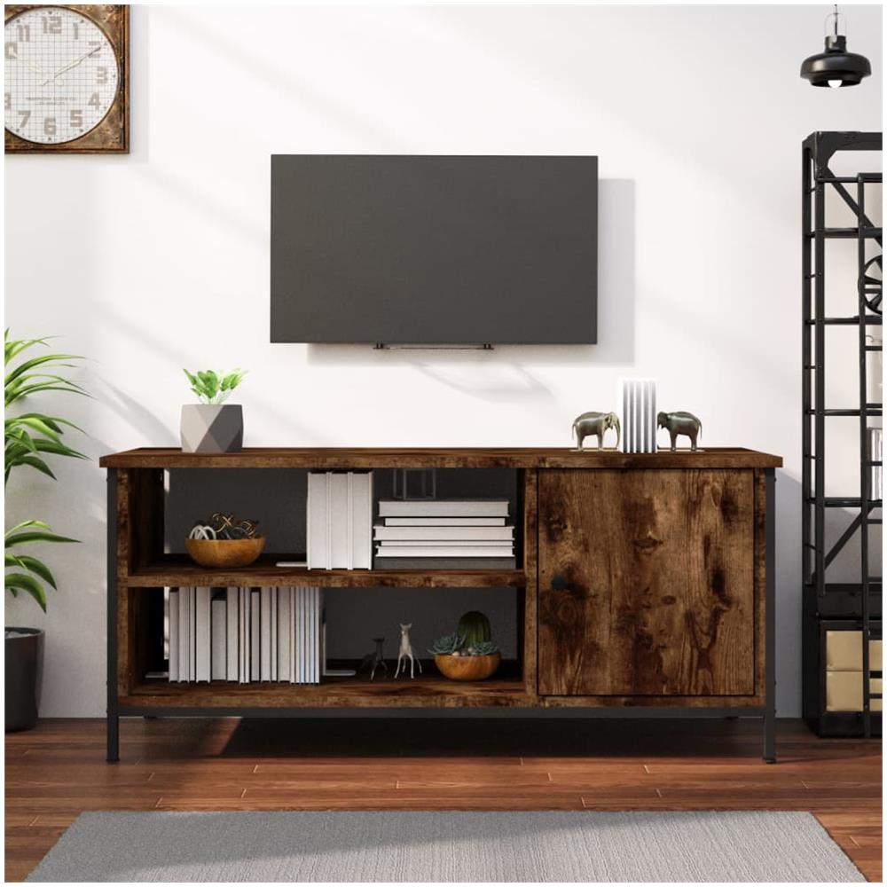 Mobile Tv Rovere Fumo 100x40x45 Cm In Legno Multistrato - Foto 1