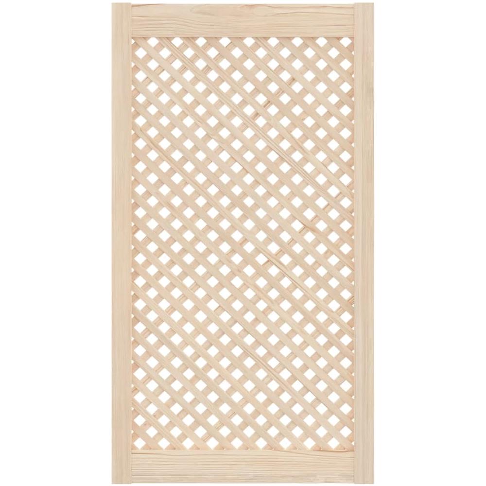 Ante Con Design A Reticolo 2 Pz 49,5x99 Cm In Legno Di Pino - Foto 3