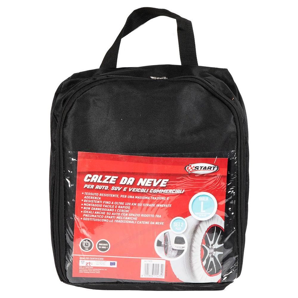 Calze Da Neve Taglia L Adatte Per Auto Suv E Veicoli Commerciali Non Danneggiano I Cerchi E Facili Da Montare - Foto 1
