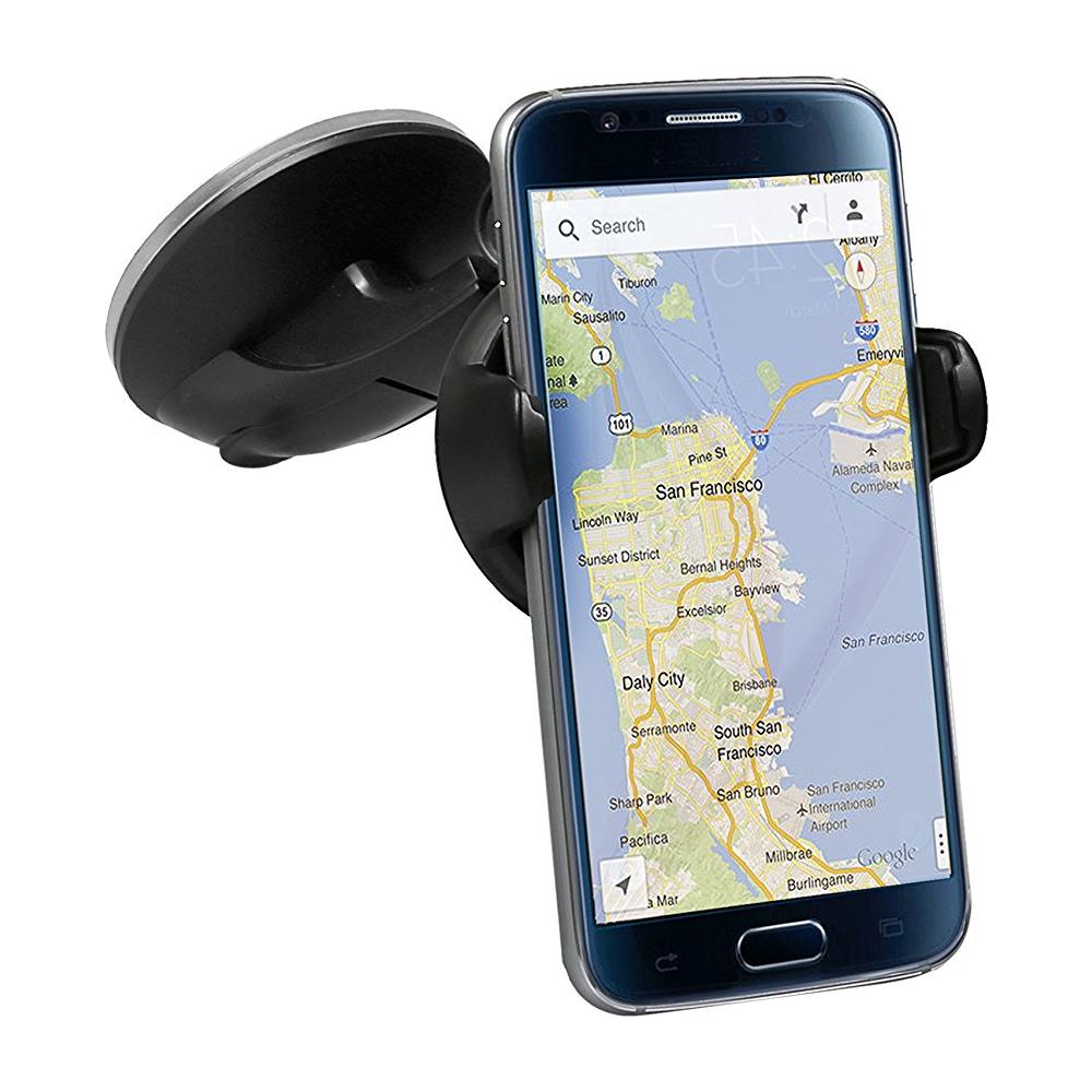 Supporto Universale da Auto per Smartphone fino a 5.5'' Colore Nero - Foto 1