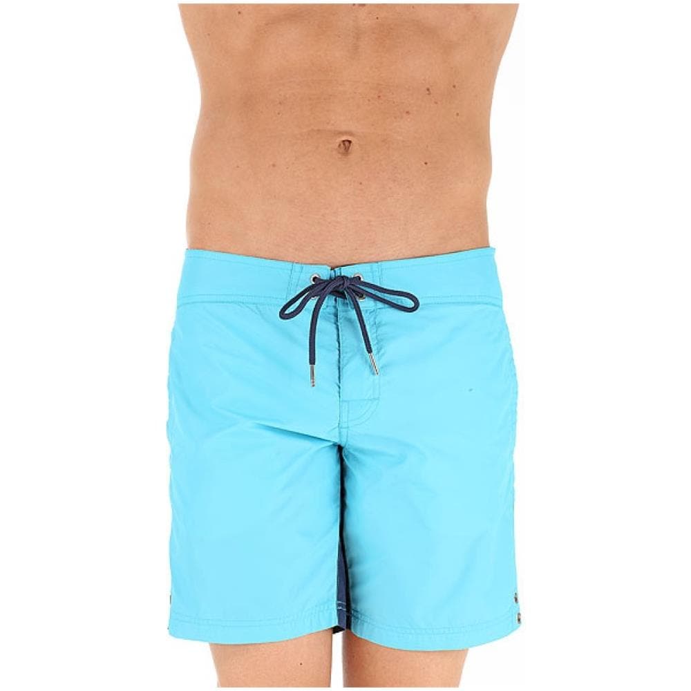 Boxer Mare Uomo Bicolor Azzurro Blu L - Foto 1