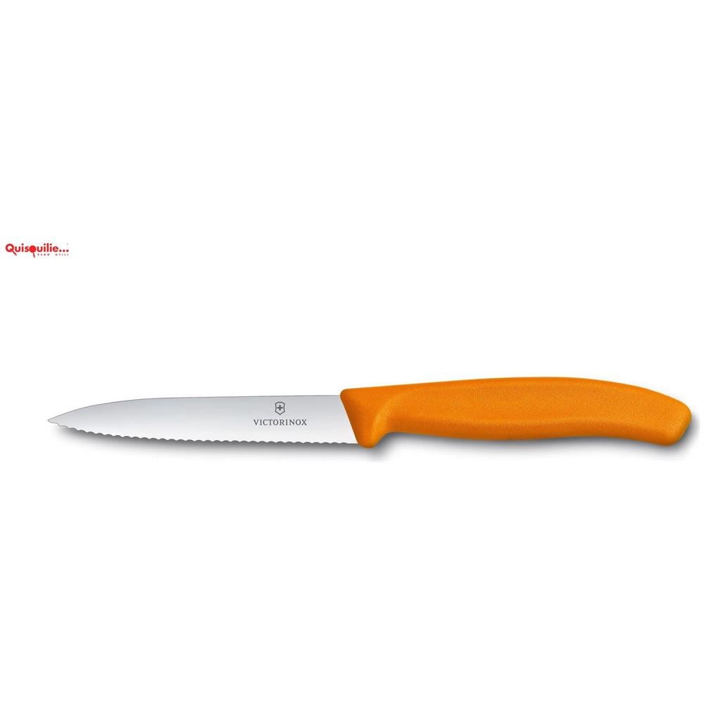 Spelucchino Ondulato Manico Arancio 6.7736. l9 - 10cm - Foto 3