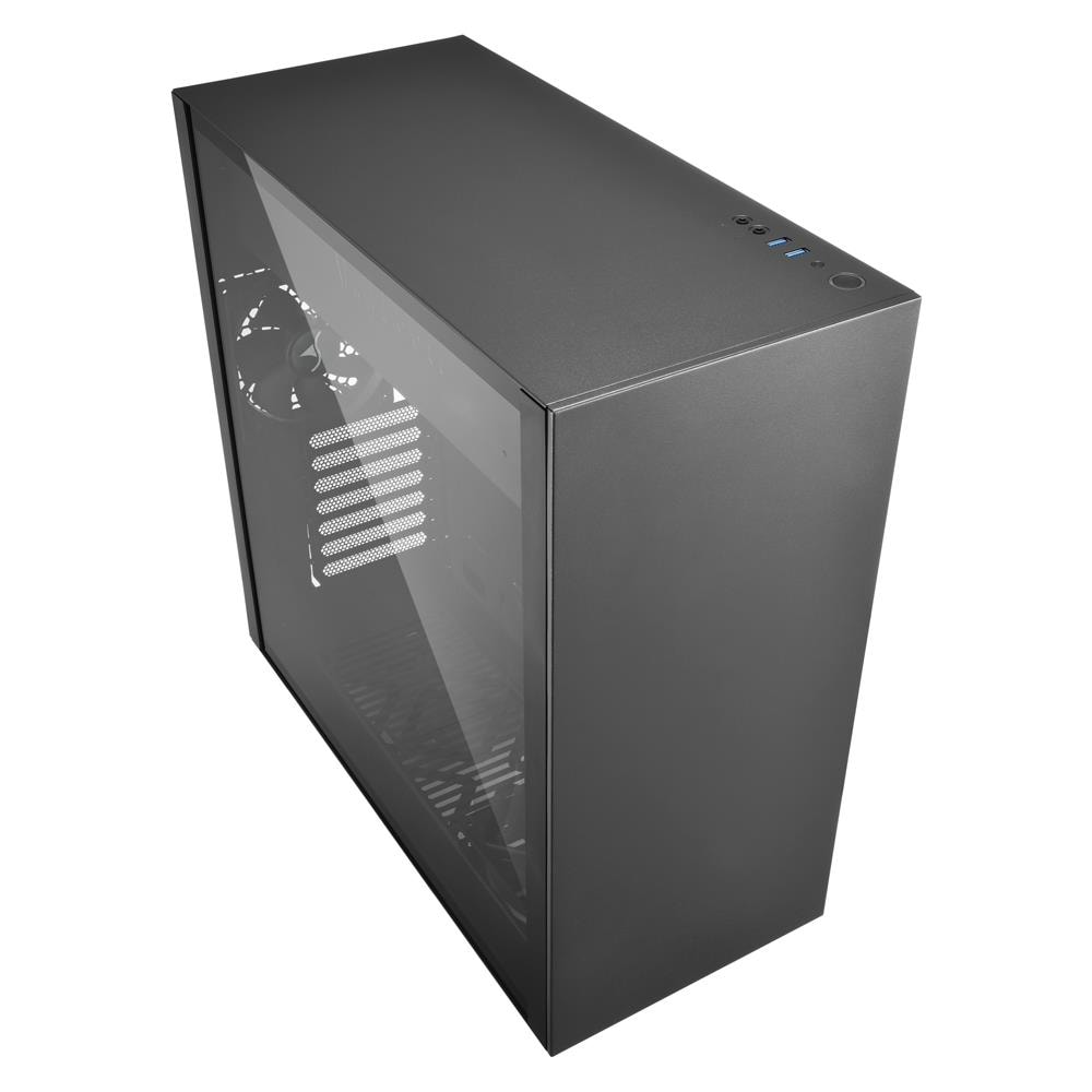 Case PC Pure Steel Middle Tower Mini-ITX / Micro-ATX / ATX / E-ATX / SSI CEB / SSI EEB 2 Porte USB 3.0 Colore Nero (Finestrato)  - Foto 2