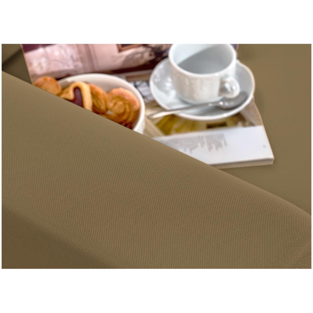 Copridivano Tinta Unita Elasticizzato Antimacchia Modello Sagomato Colore Tortora Poltrona Tortora - Foto 9