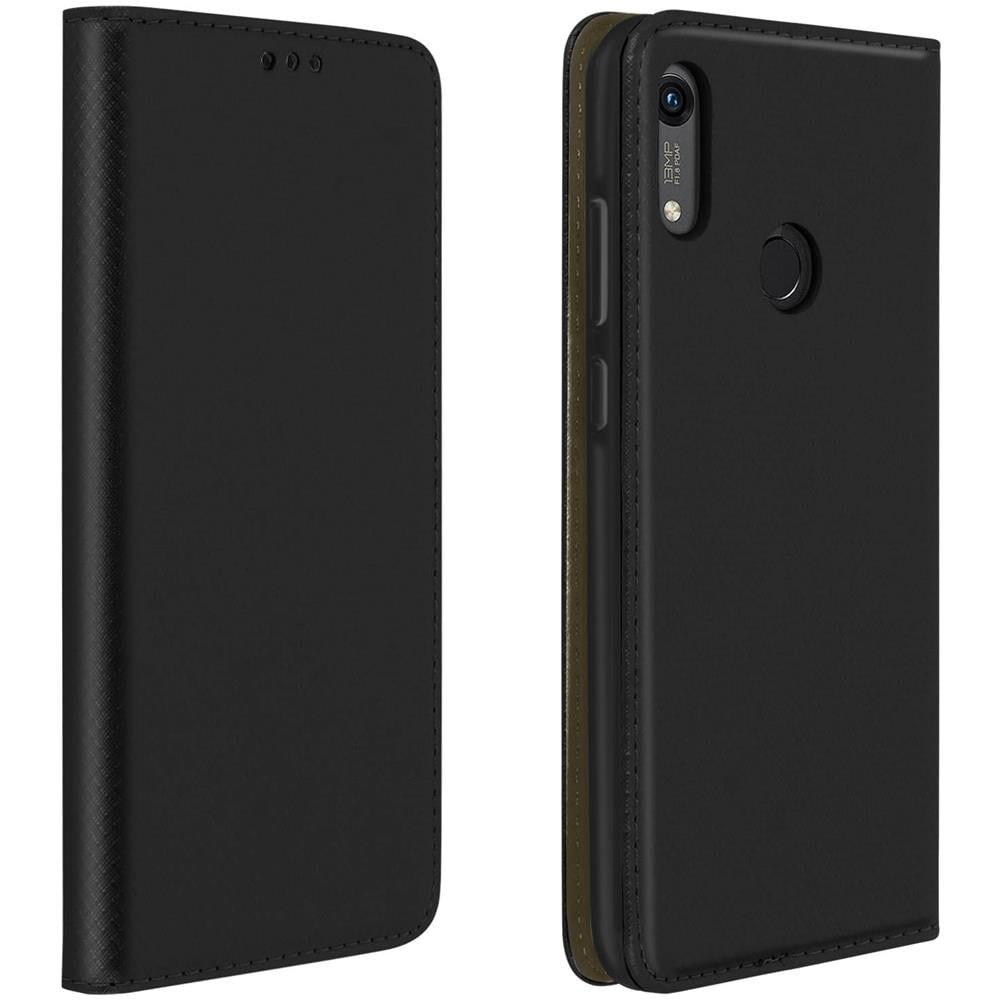 Custodia Honor 8a / Huawei Y6s / Y6 2019 Portacarte Stand Video Cover - Nero - Foto 1